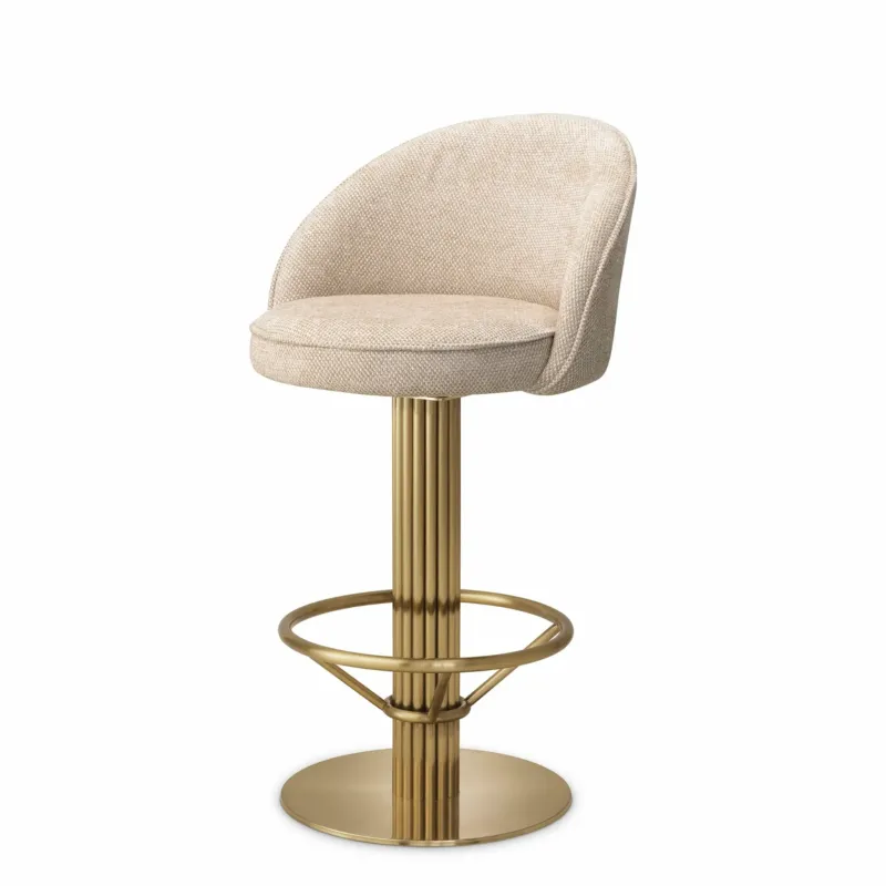 Beige Swivel Counter Stool Dorland | Eichholtz Miami