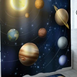 Astronomy Shower Curtains Planets in the Solar System
