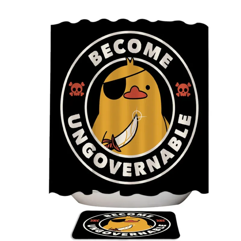 Become Ungovernable Duck Violence Shower Curtain