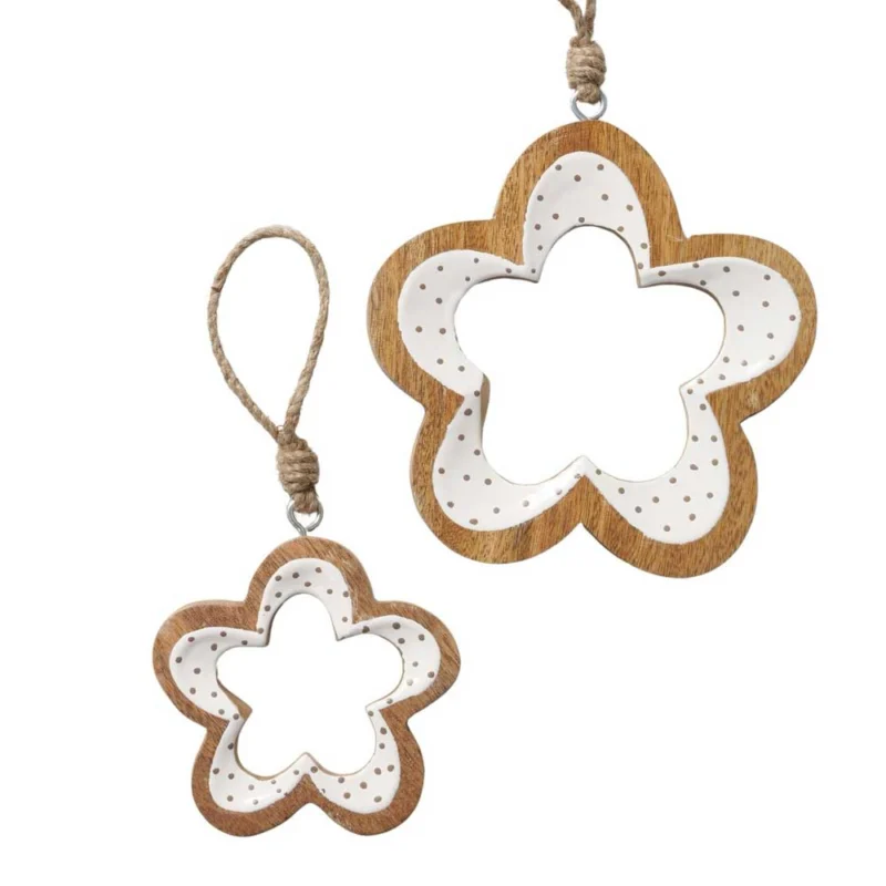 Boltze - Dekoanhänger Teris Blume 2er-Set