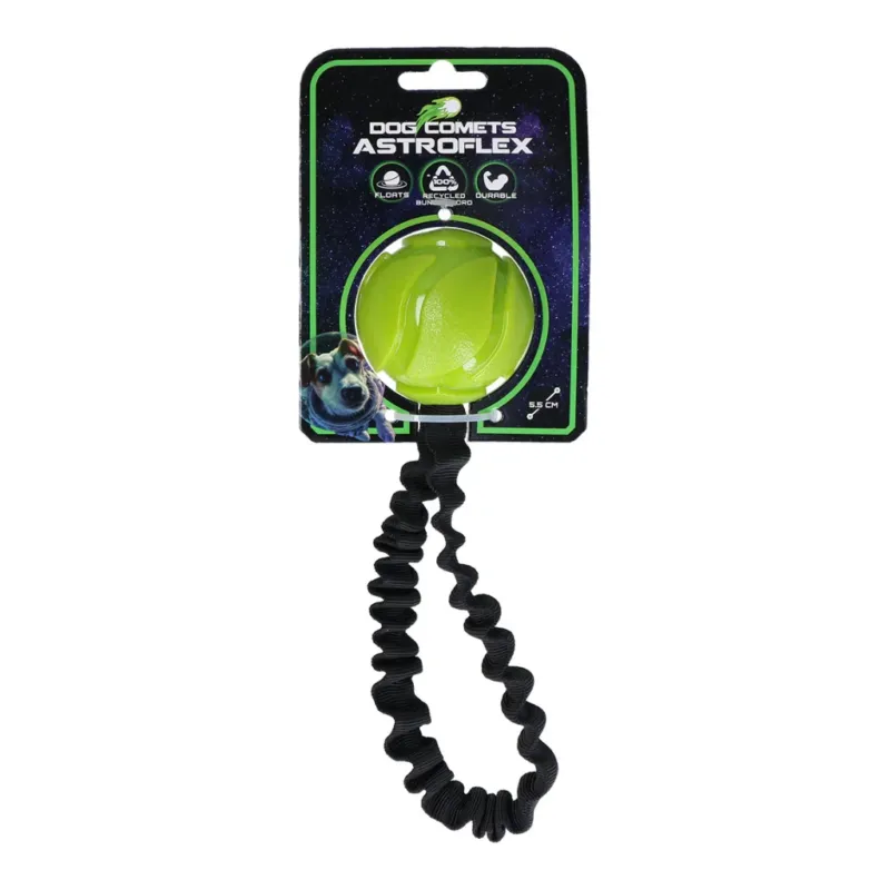 Dog Comets Astro Flex Hundespielzeug – Ball mit elastischem Wurfband | 3 Farben