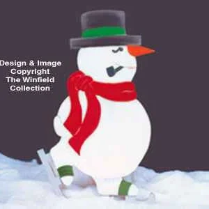 Skating Snowman Woodcraft Pattern