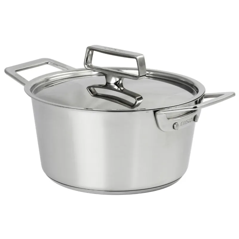 Cacerola alta de acero inoxidable con tapa de inox 1826 Cristel – Bild 4