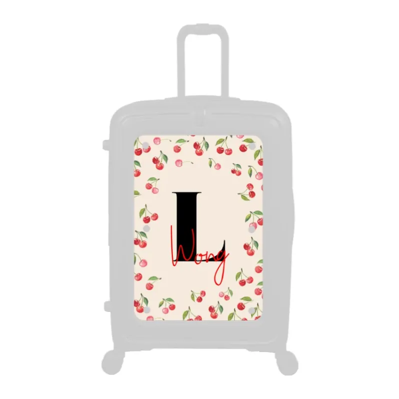 Modify - Personalised Panel (Cherries - Letter & Name)