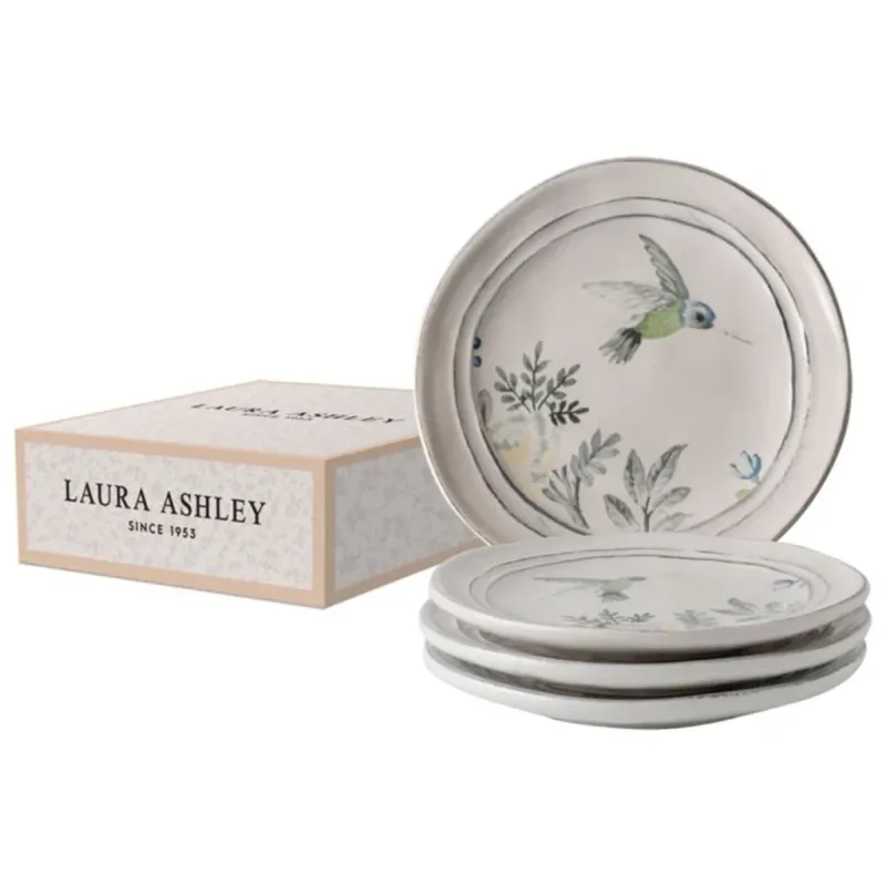Conjunto de 4 platos cerámicos Belvedere de Laura Ashley-Petit Fours-LAU183594
