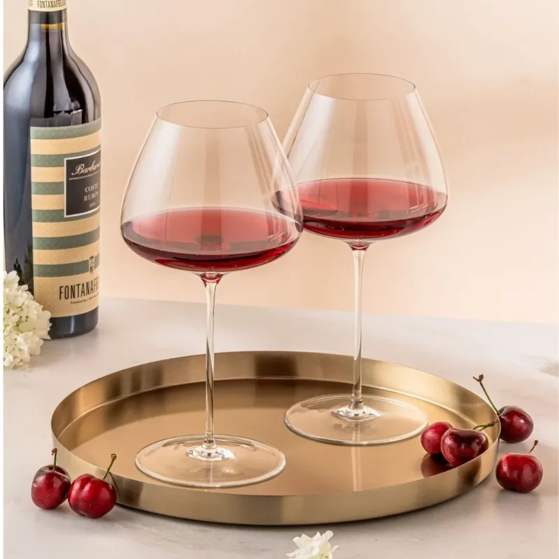 Set de 2 copas de cristal soplado Sapientia Luigi Bormioli