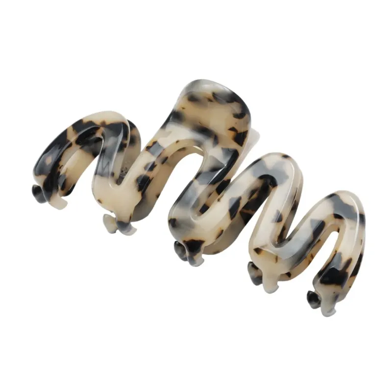 Damen Haarklammer 'Wave' leopard