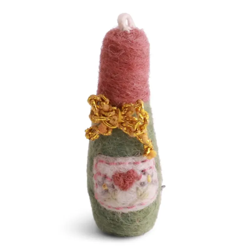 Gry & Sif - Weinflasche Filz mit Stickerei