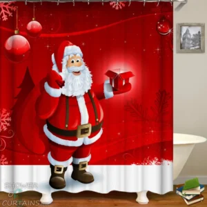 Friendly Santa Claus Shower Curtain