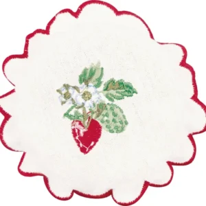 GreenGate - Berry Marmeladendeckchen white w emb