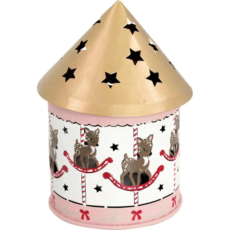 GreenGate - Inge-Marie Laterne Karussel pale pink