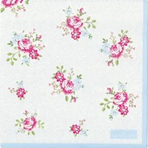 GreenGate - Nikolina Papierserviette pale blue large 20 Stück