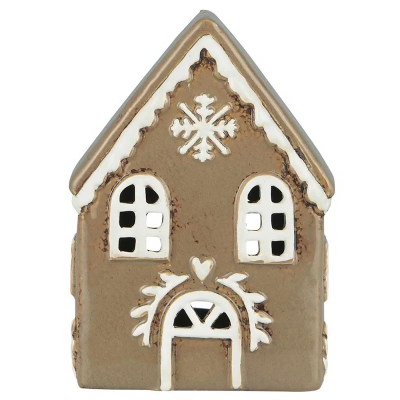 Ib Laursen - Haus für Teelicht Stillenat Gingerbread Schneekrystall