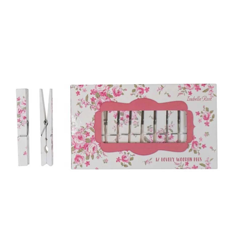 Isabelle Rose - Wäscheklammern Holz 12er-Set