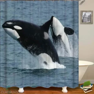 Killer Whale Orca Shower Curtain