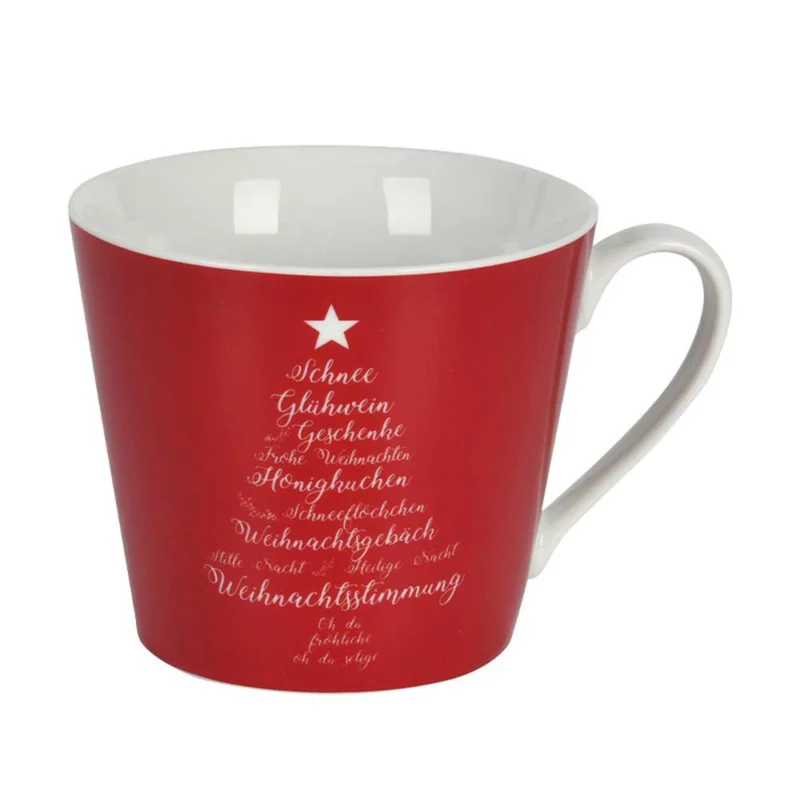 Krasilnikoff - Happy Cup Christmas Words Rot
