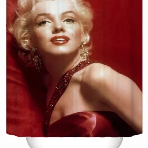 Marilyn Monroe Shower Curtain - The Lady In Red
