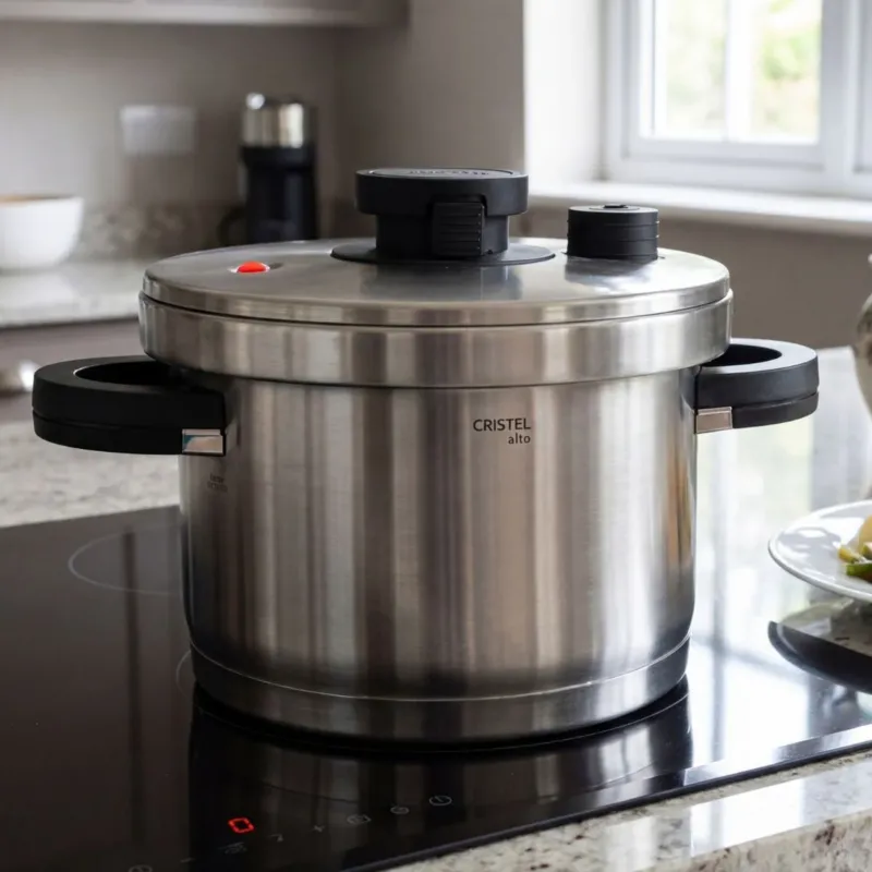 Olla rápida de acero inox Alto Cristel