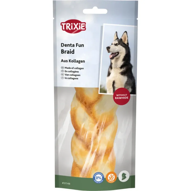 Denta Fun Braid aus Kollagen, 13 cm – 13 cm, 65 g