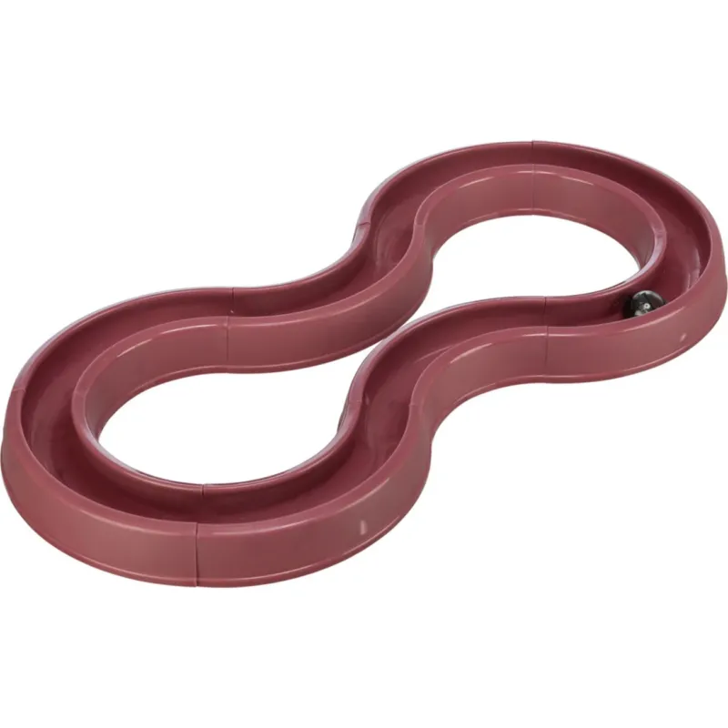 Trixie Katzenspielzeug Spielschiene Flashing Ball Race – 65 × 31 cm