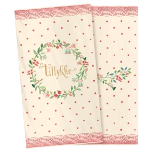 Maileg - Papierserviette Groß - Tillykke 20 Stück