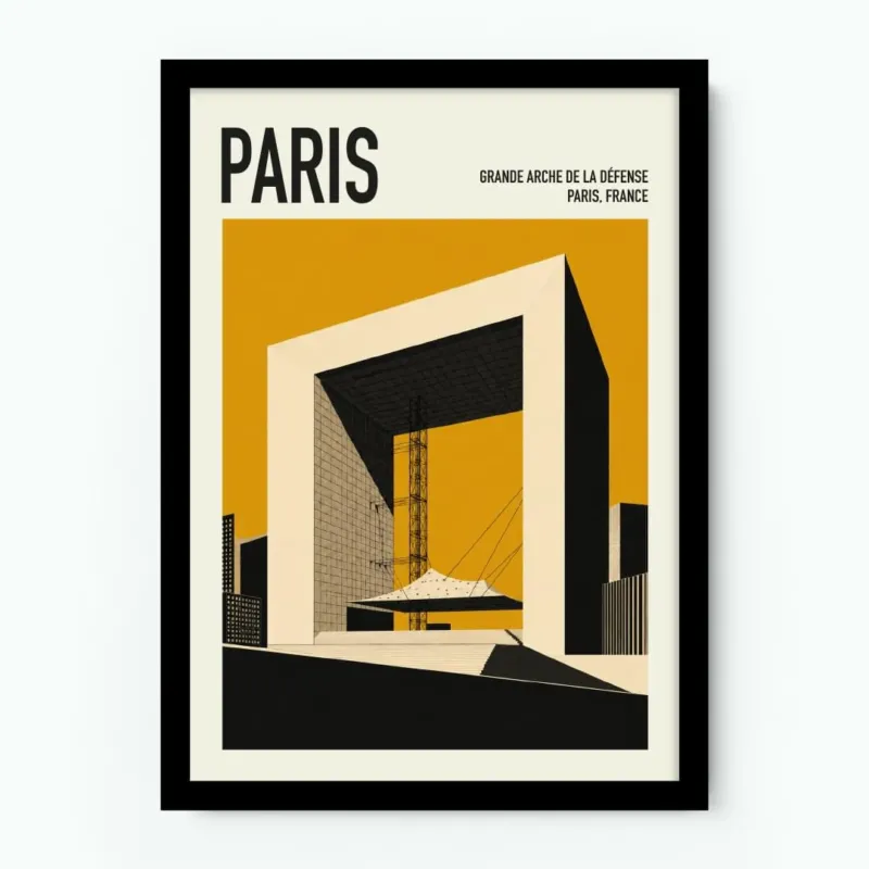 Grande Arche De La Defense Paris Poster