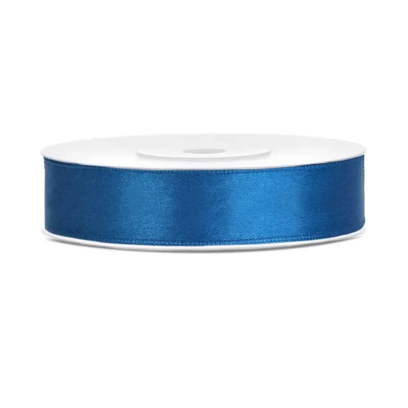 PartyDeco Satinband Blau 12mm - 25m