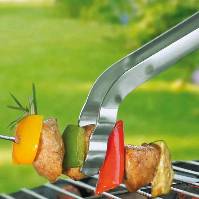 Pinzas curvas de acero inoxidable para parrillas Rösle