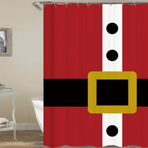 Santa Claus Shower Curtain of Santa Claus' Belt