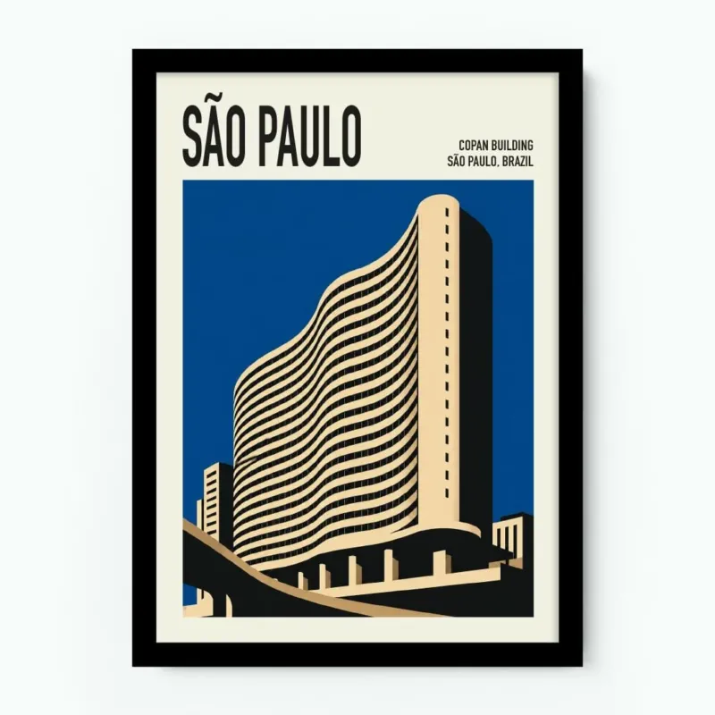 Copan Building Sao Paulo Poster