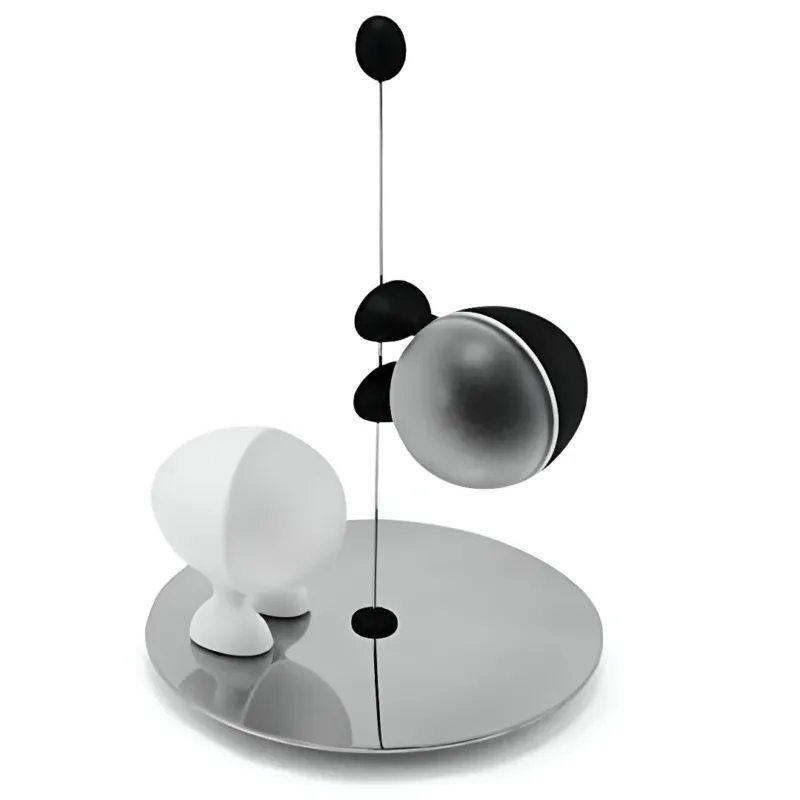 Set de salero y pimentero de acero inoxidable Lilliput Alessi – Bild 2