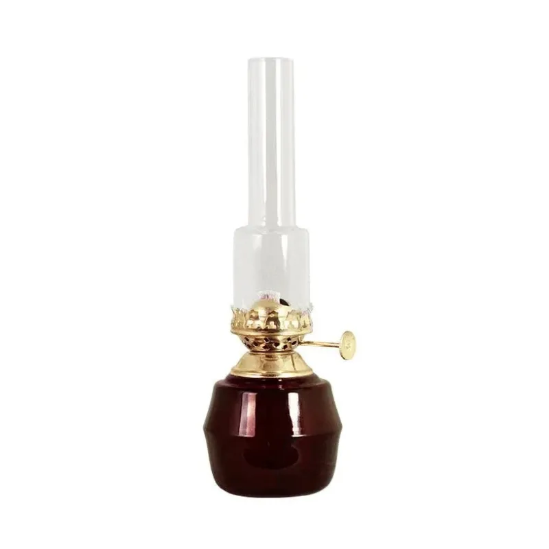 Strömshaga – Petroleumlampe Majken Rot Messing Klein