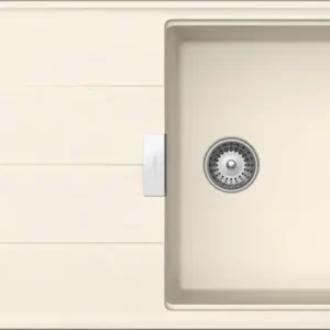 SCHOCK Spüle Unterbau Tia D-100L-U Cristadur Magnolia TIAD100LUMGL