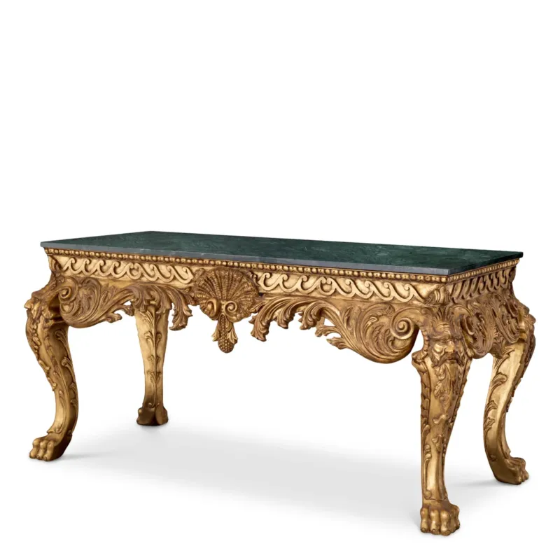 Green Marble Console Table Matthias | Eichholtz Miami