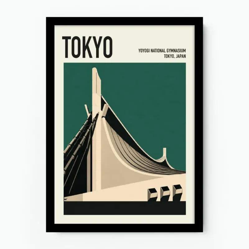 Yoyogi National Gymnasium Tokyo Poster
