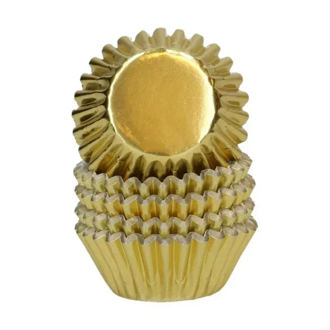 Wilton Mini Muffinförmchen Metallic Gold - 160 Stk. – Bild 2
