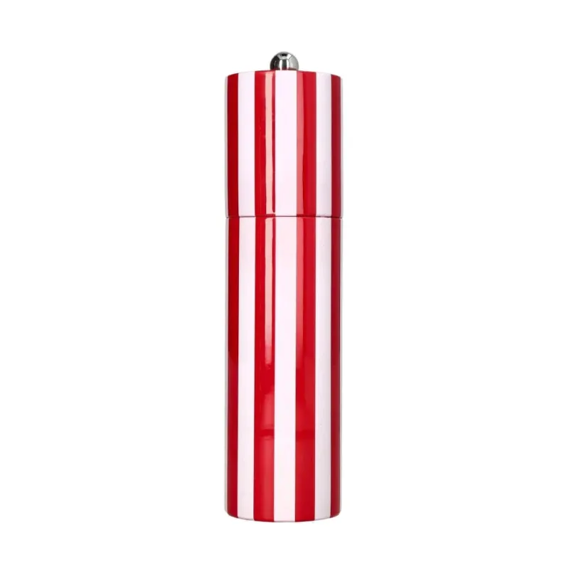 Addison Ross - Column Striped Peper & Zoutmolen Red & White 24 cm Peper/Zoutmolen Addison Ross