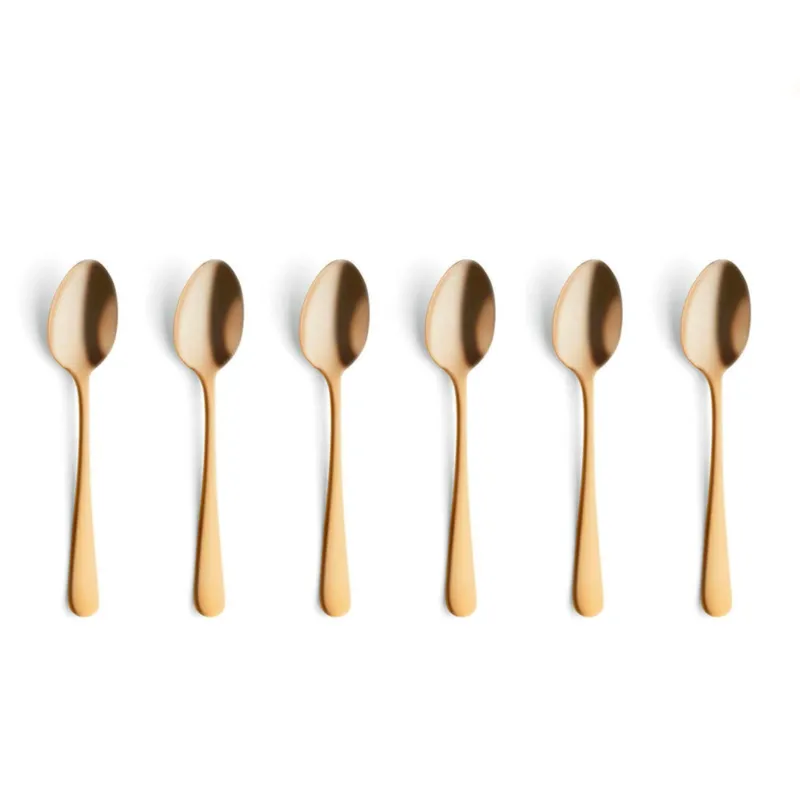 Amefa - Austin 6 Theelepels - Mat Goud Theelepels Amefa