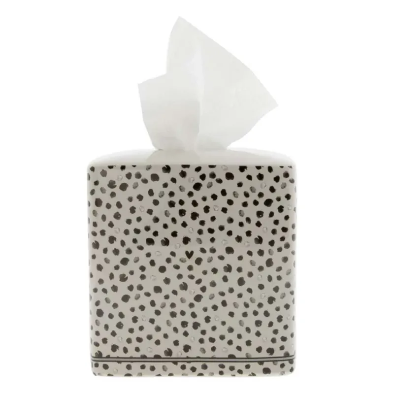 Bastion Collections - Taschentuchbox Keramik Titane Confetti