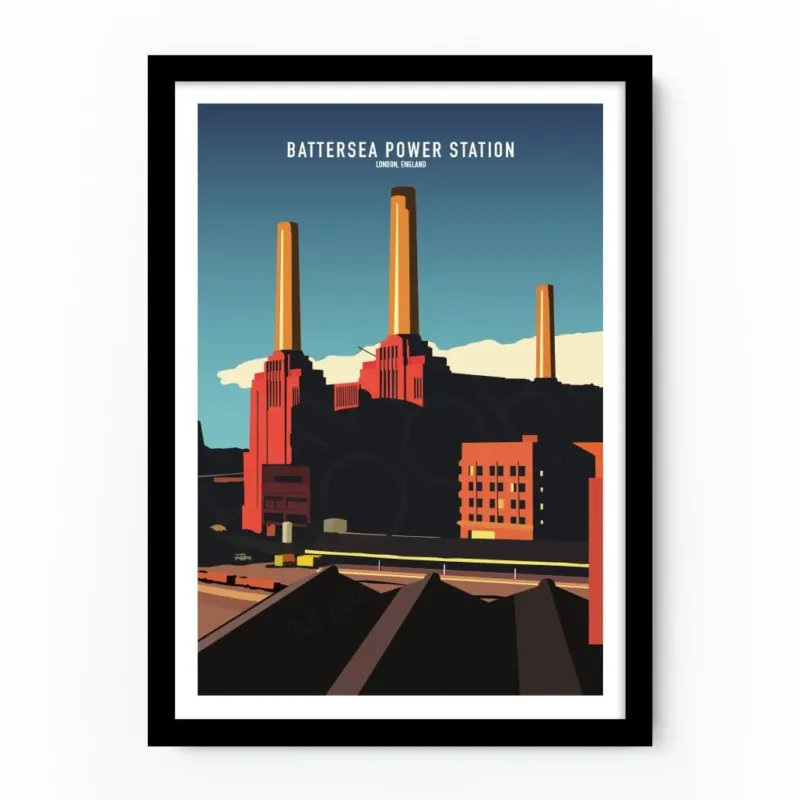 Battersea Power Station London Poster