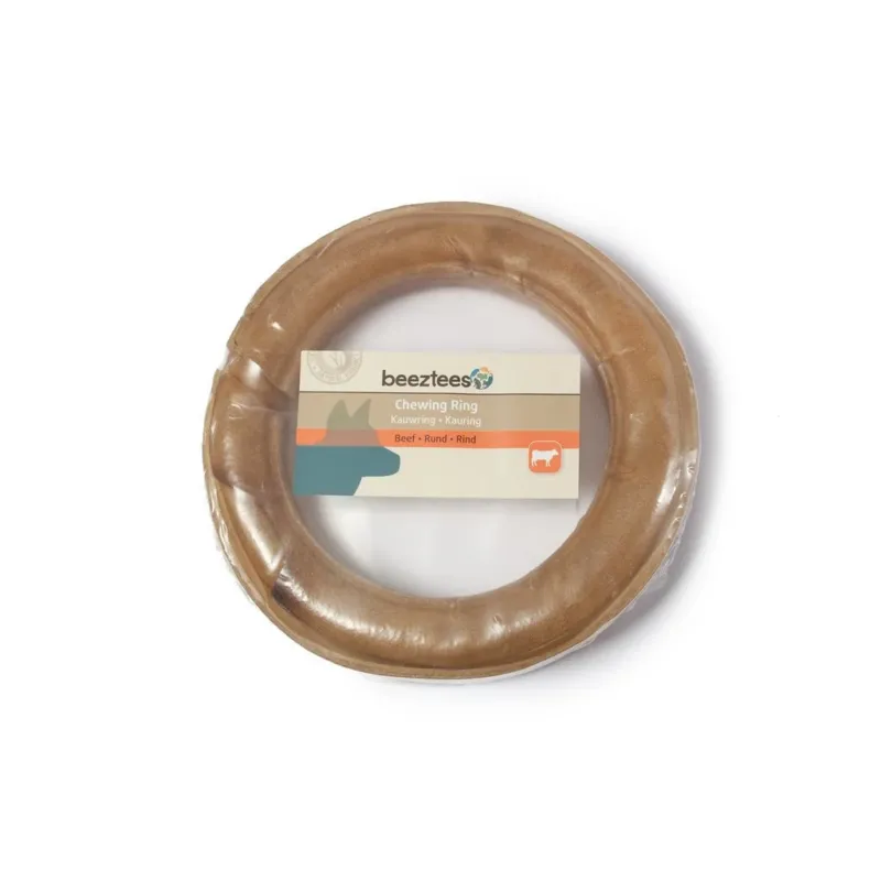 Beeztees Rinderhaut Kauring für Hunde – 1 x ø: 15 cm (ca.185g)