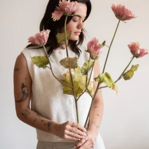Bloomingville Faux Flower Chrysantemum Pink - Things I Like Things I Love