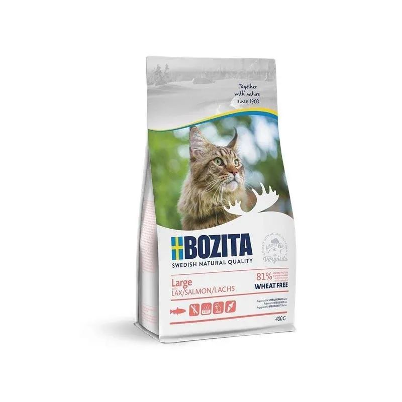 Bozita Katzenfutter Large Weizenfrei Lachs – 400g
