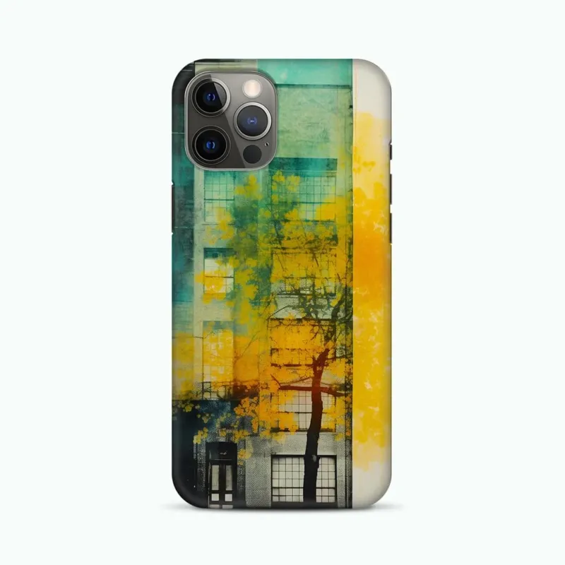 Building Yellow Blue Anthotype TOUGH Phone Case