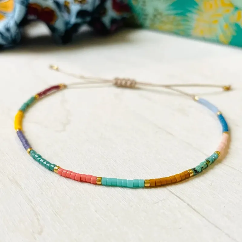 Damen Armband Single 'Miyuki Perlen' multicolor