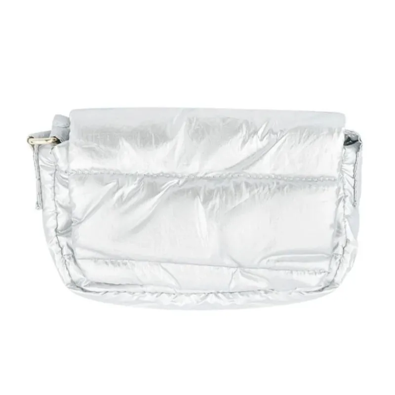 Damen Tasche 'Puffer Bag' silber