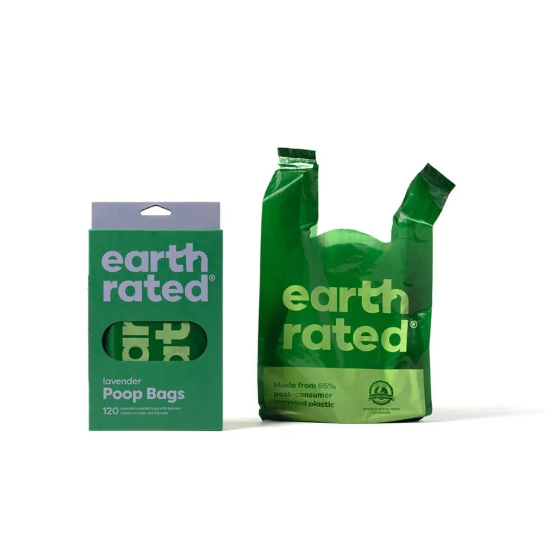 Earth Rated Kotbeutel mit Griffen – 120 Beutel mit Griff, Lavendelduft
