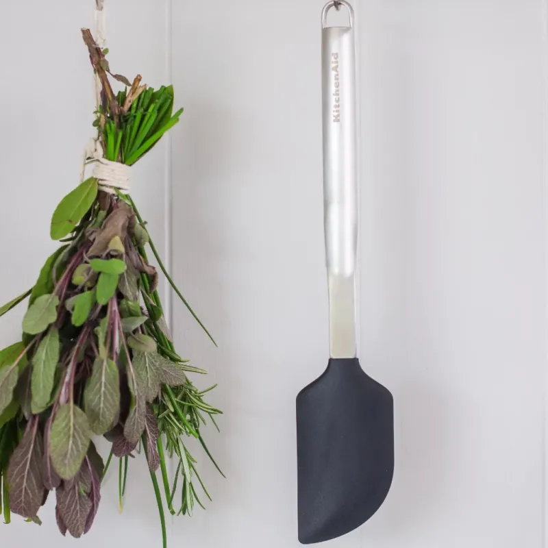 Espátula de silicona Premium con mango Acero inoxidable KitchenAid-KAKMG031OHOB