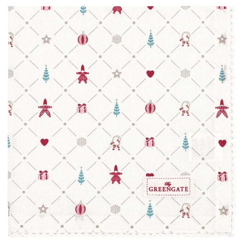 GreenGate - Clarina Stoffserviette mit Spitze White
