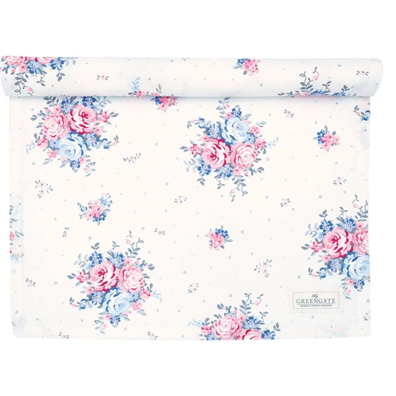 GreenGate - Emely Tischläufer white (Zwischenkollektion)